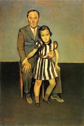 Joan Miro and His Daughter 1937