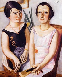 Doppelbildnis Frau Swarzenski und Carola Netter, 1923
