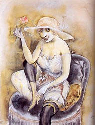 Girl with Rose 1923