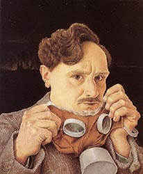 Self-Portrait with Gas Mask, 1930
