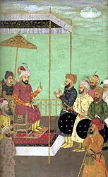 Reception Scene - Mughal School, c1700-1710