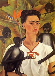 Self Portrait with Monkeys 1943