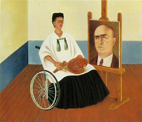 Self Portrait with the Portrait of Doctor Farill 1951