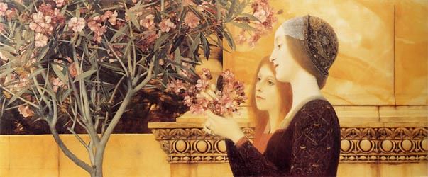 Two Girls with an Oleander, c1890-92
