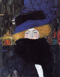 Woman with a Hat and Feather Boa, 1909