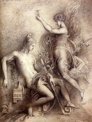 Hesiod and the Muse, 1857