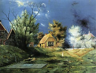 Landschaft mit dem Haus des Kunstlers, 1930