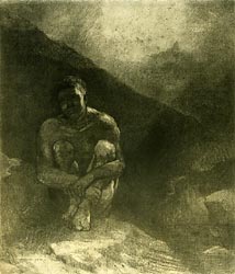 Primitive Man (Seated in Shadow), 1872