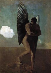 Fallen Angel Looking at a Cloud, c1875