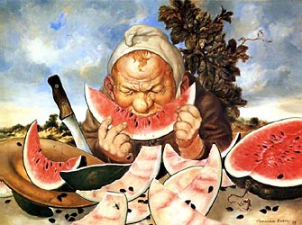 Watermelon Eater, 1998 (60x80cm)